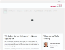 Tablet Screenshot of neuro-update.com